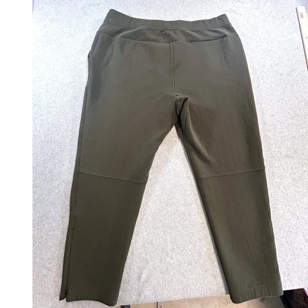 Banana Republic Jogger Pants Mens XXL‎ Olive Green Cotton Blend Zipper Cuffs
